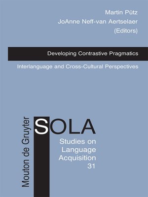 cover image of Developing Contrastive Pragmatics